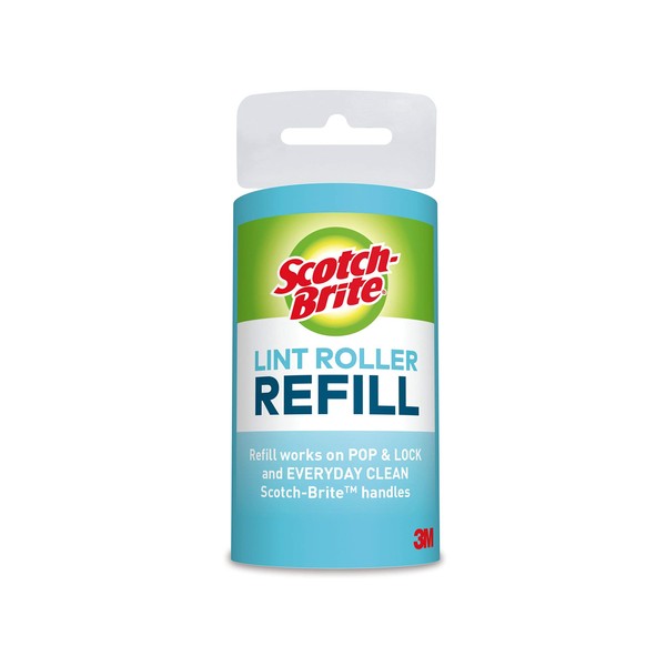 Scotch-Brite Lint Roller Refill, Works Great On Pet Hair, 12 Refills, 56 Sheets Per Refill, 672 Sheets Total