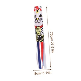 Garneck Set of 4 Koinobori Windsock Fish Flag - Japanese Decoration for Garden and Patio - Perfect Hanging Decoration for Sushi Bars and Restaurants - Colourful and Stylish