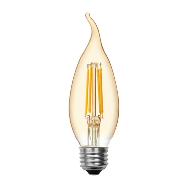 GE Lighting VintaStyle LED Decorative Light Bulbs, 5.5 Watts (60 Watt Equivalent) Warm Candle Light, Amber Glass, Medium Base, Dimmable (2 Pack)