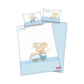 Herding 244756063521 Bedlinen Lillebi, Pillow Case: 40 x 60 cm Plus Duvet Cover: 100 x 135 cm, 100% Cotton, Renforce