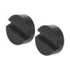 Motoforti Universal Jack Pad, Rubber, Black, 2 Pcs