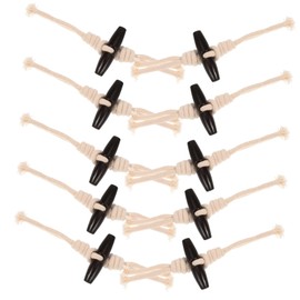 Gatuida 10 Pairs Wooden Buttons Buttons Coat Toggle Fasteners for Coats Decorative Horn Toggle Jacket Retro Decor Dress Waistband Buckles Cardigan Fastener Cotton Rope Sewing Buckle Resin