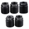 5Pcs Shifts Knob Adapter Aluminum Alloy Shifter Knob Thread Adapter