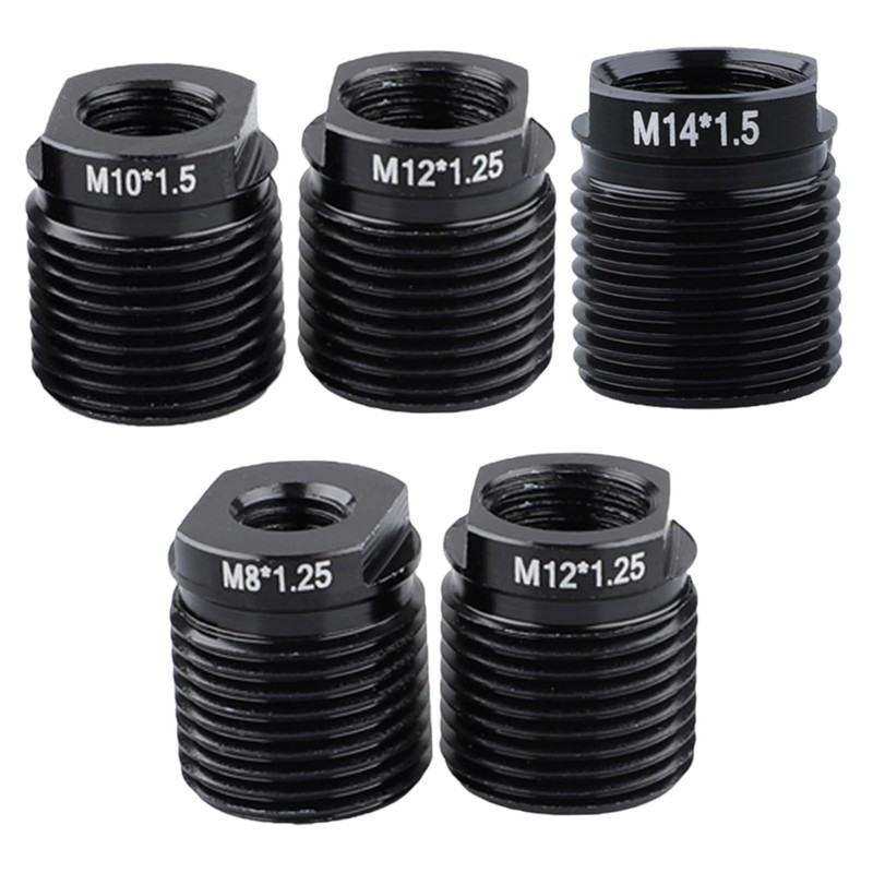5Pcs Shifts Knob Adapter Aluminum Alloy Shifter Knob Thread Adapter