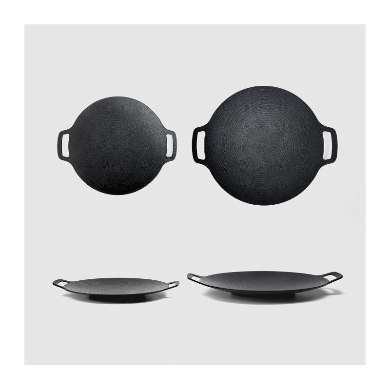 JAJU Non-stick coating griddle for induction_36CM, black black_FRFR / 자주