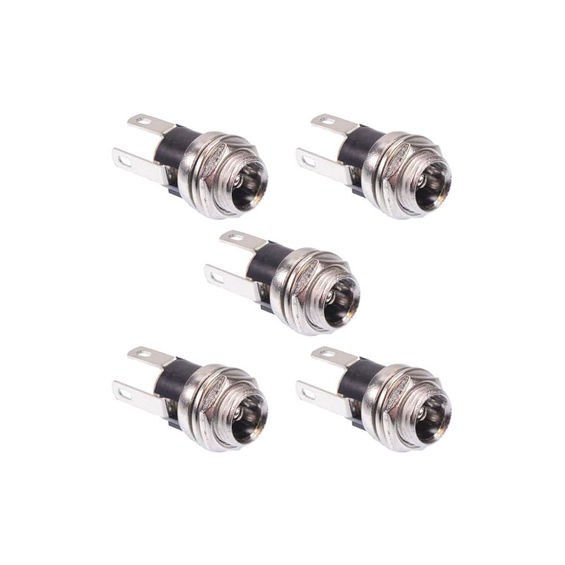 Switch Electronics 2.5mm x 5.5mm Metal Round Panel Mount Female