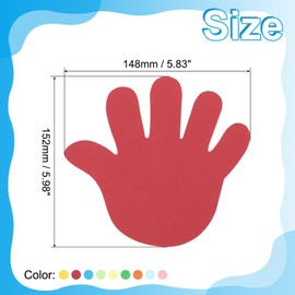 PATIKIL Bulletin Cutouts Paper, 36 Pcs Handprint Shaped Bulletin Board Paper Cut Outs Decorations for Classroom DIY Crafts Projects Party Supplies, Multicolored