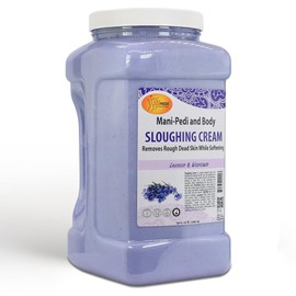 SPA REDI - Foot Cream, Sloughing Lotion, Lavender and Wildflower 128 Oz - Pedicure Massage Foot Care for Dry Cracked Feet, Scrub Gently, Exfoliating