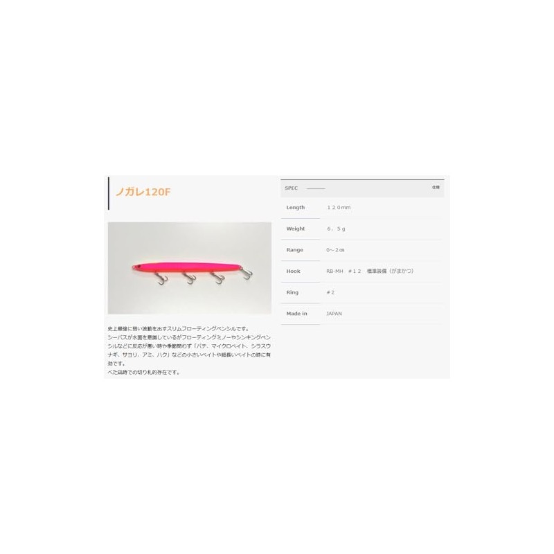 Pickup SKY Nogare 120F #004 Lime Chart Black