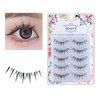 False Eyelashes, 3D, 5 Pairs Natural Eye Butt Eyelashes, Handmade,