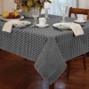Classic Home Store Alan Symonds Tablecloths Gingham Tablecloth Black 36