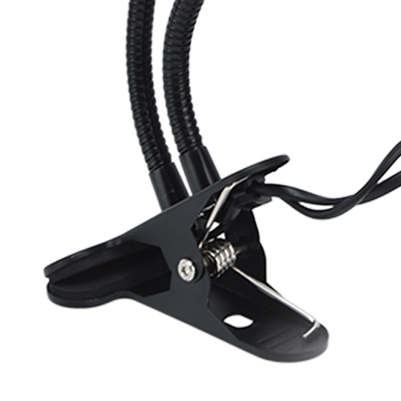 LED Table Lamp, Clip On Desk Light, Two E27/E26 Socket