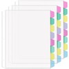 HABGP 24PCS/3 Set 3 Ring Clear Binder Dividers with Tabs,