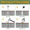 LIONMAX Stainless Steel Concrete Anchor Bolts 3/8" x 3 Inch,