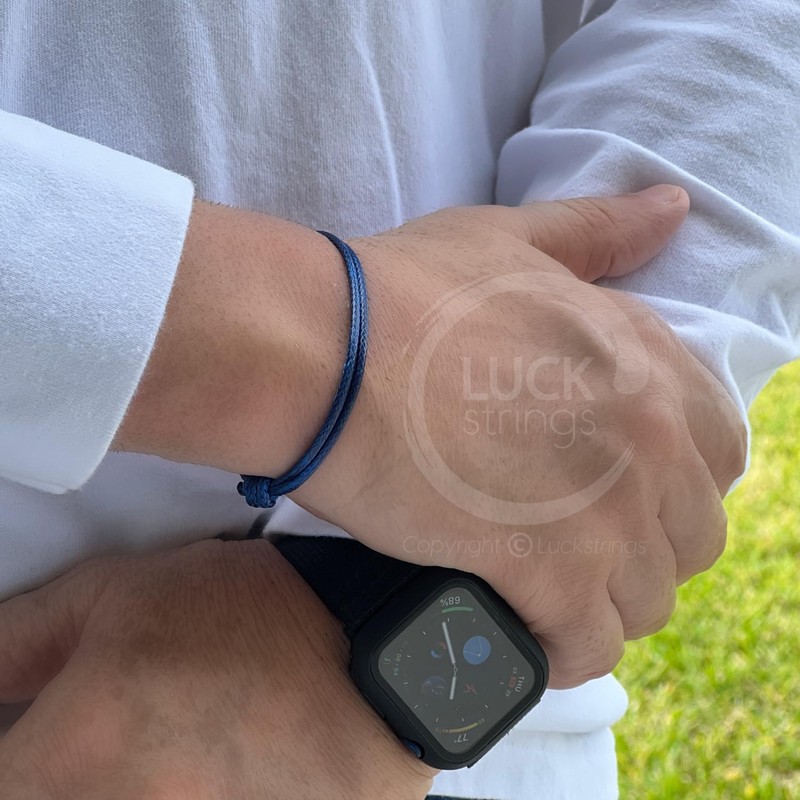 Adjustable 2mm Thick Cord Bracelet - Leather-Like, Waterproof, Durable -