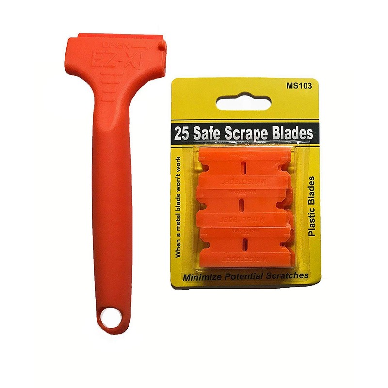 MINISCRAPER® EZ X Razor Blade Scraper with 25 Double Edged