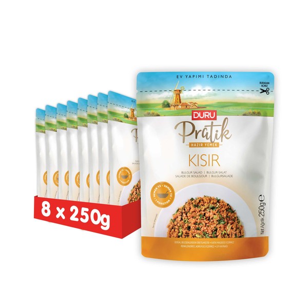 Duru Ready Bulgur Salad, 250g x 8 Pack – Open