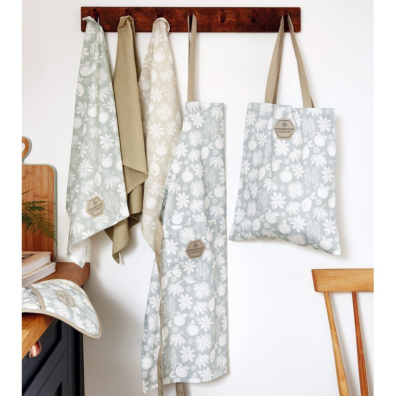 Cooksmart British Designed Kitchen Aprons For Women | 100% Cotton