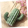 DOITOOL 1pc Cute Cactus Toothpick Holder Ceramic Toothpick Dispenser for