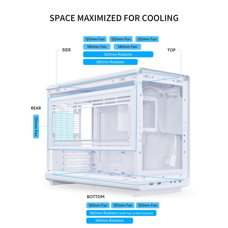 Lian Li A3-mATX PC Case - Wood Edition - Micro