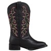 SheSole Women's Extra Wide Calf Cowboy Boots Square Toe –