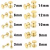 Unbranded 2X Stud Earrings Flat Circle Piercing Dot Earrings Stainless