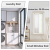 Tension Rod, Never Rust, Non-Slip, No Drill Short Shower Curtain