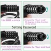Bike Lock, 4 Feet Bicycle Locks Cable, Heavy Duty Anti