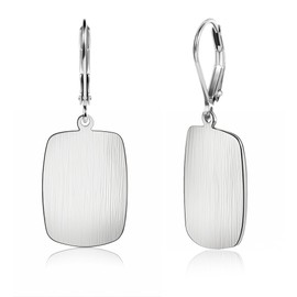 ALEXCRAFT Leaveback Drop Earrings Gold Silver 925 Hanging Hoop Earrings Women's Small Silver Dangle Earrings for Women Girlfriend Mum, Brass