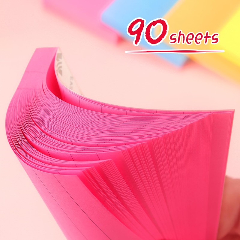 Lined Sticky Notes 3x3 Sticky Notes with Lines Self-Stick Notes