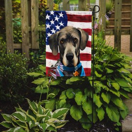 Caroline's Treasures CK6546GF Great Dane Dog American Flag Flag Garden Size, Small, Multicolor
