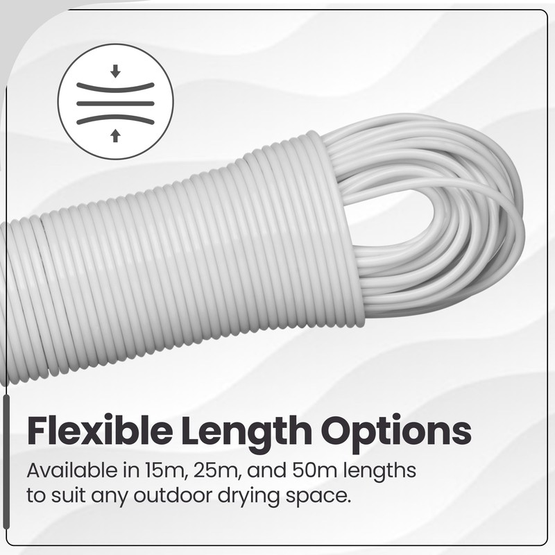 Hardys 25m Washing Line | Clothes Line with Steel Core