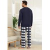 KUYIGO Pyjamas for Men 2 Piece Set Breathable Nightwear Lounge