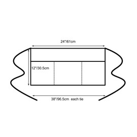 PLOYMONO 1 Pack Heavy Duty Waist Apron with 3 Pockets - Black Waitress Waiter Server Short Apron