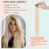 Benehair Nano Beads Hair Extensions #70 Bleach White Straight Nano