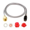 GURUDAR CO2 Tank CO2 Cylinder Direct Adapter with 60in Stainless