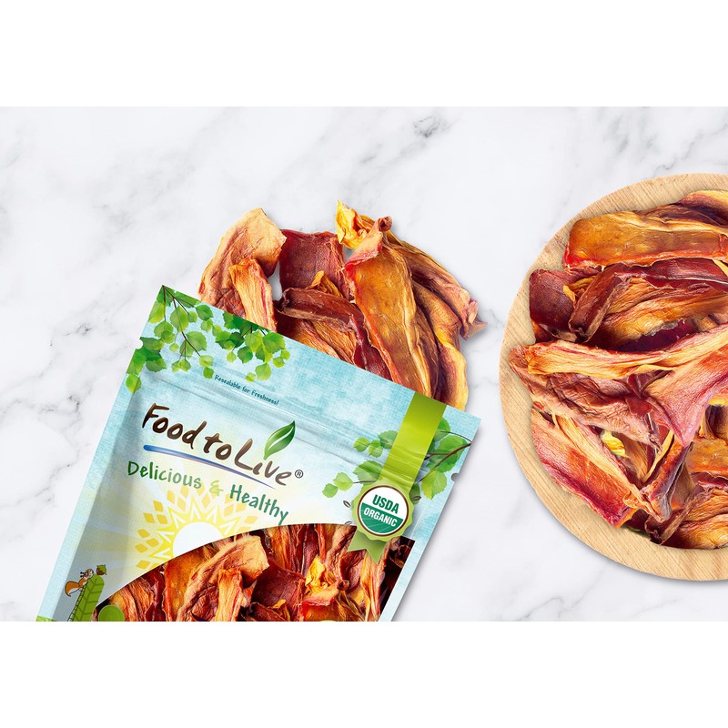 Food to Live Organic Dried Papaya Spears, 4 Pounds Kosher,