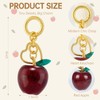 Santiccipa Red Apple Bag charms, cute fruit keychain charms for