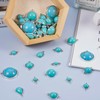 Spritewelry 70Pcs Turquoise Pendants Connector Charms Teardrop Round Links Natural