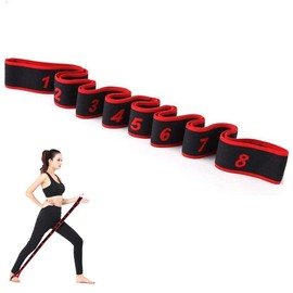 POFET Resistance Latin Bands, Adult Children Latin Exercise Bands Pilates Yoga Elastic Stretching Resistance Bands Fitness Dance Training Bands for Gymnastics Workout Crossfit