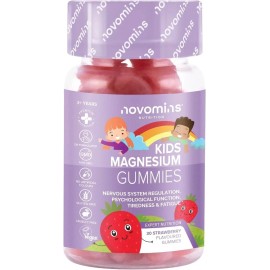 Gomitas de magnesio para niños - veganas - 1 mes de suministro suplementos para niños 30, 60 mg