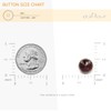 Craftisum Decorative Red Rhinestone Resin Sewing Shank Buttons 50 pcs