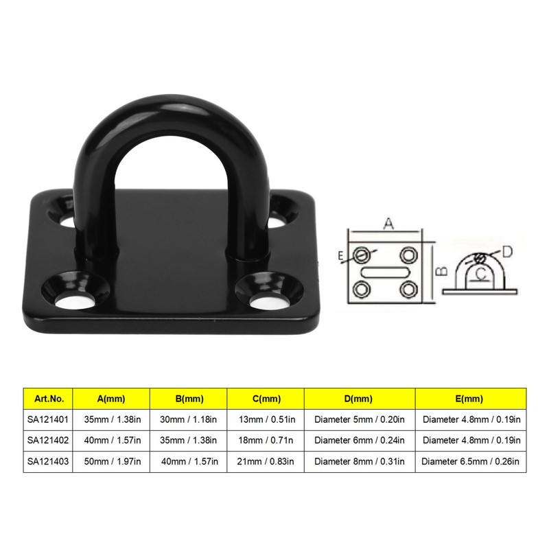 5Pcs Thickened Stainless Steel Ceiling Hook Reinforced Load Bearing Door