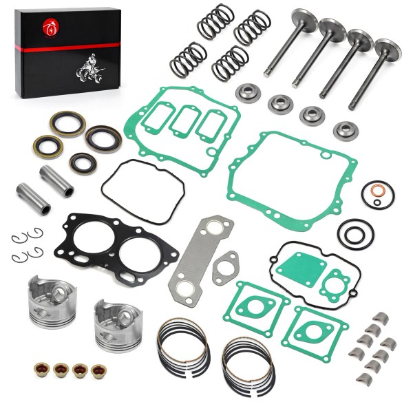 MOTO1988 Piston & Intake Exhaust Valve & Gasket Kit For