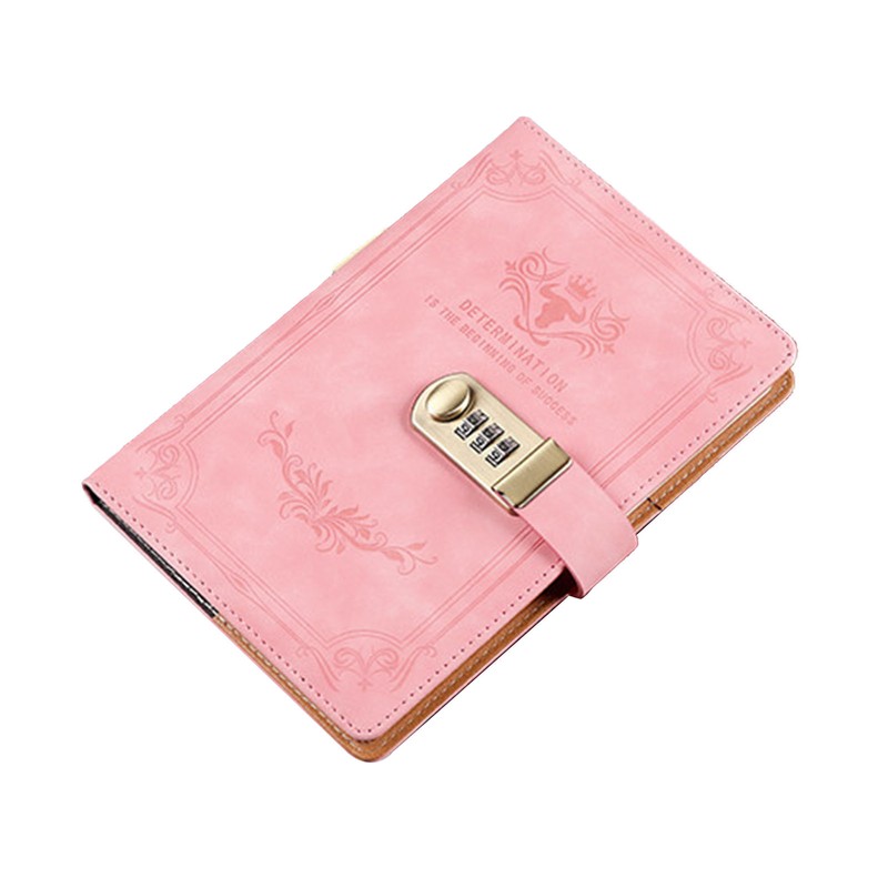 Lock Journal Safe Reliable Waterproof Artificial PU Leather Password Lock