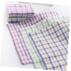 OHPHCALL Cotton Yarn Rag Lint-Plaid Kitchen Towel Non-Stick Absorbent Tea