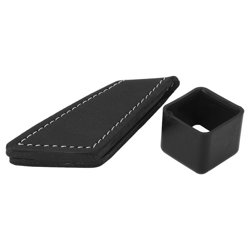 Magnetic Billiard Chalk Holder Aluminium Alloy Black with Leather Belt