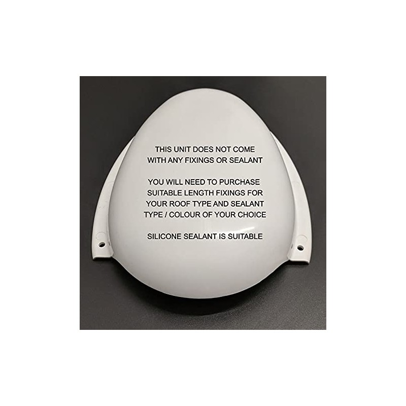 LOW PROFILE WHITE ROOF AIR DUCT VENT VENTILATOR HORSEBOX CARAVAN