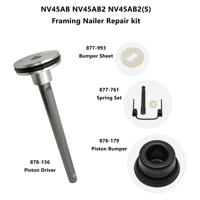 Laofudech 878-156 878-179 877-993 877-761 Set Aftermarket Piston Driver, Piston