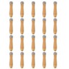 TopHomer 20 Pieces Wooden File Handle, Safety File Handle with